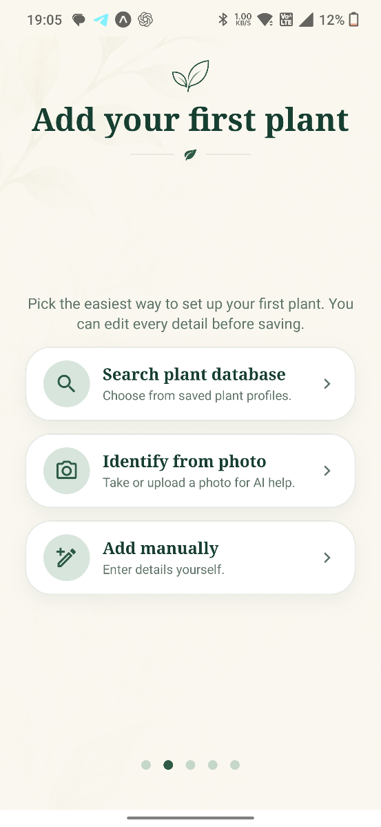 Add your first plant